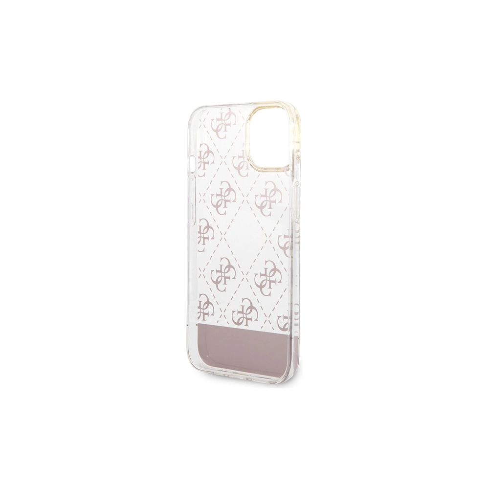 Wholesale Guess GUHCP14MHG4MHP Apple iPhone 14 Plus / 15 Plus pink hardcase 4G Pattern Script - GUE1985 - {ean13} - Hurt