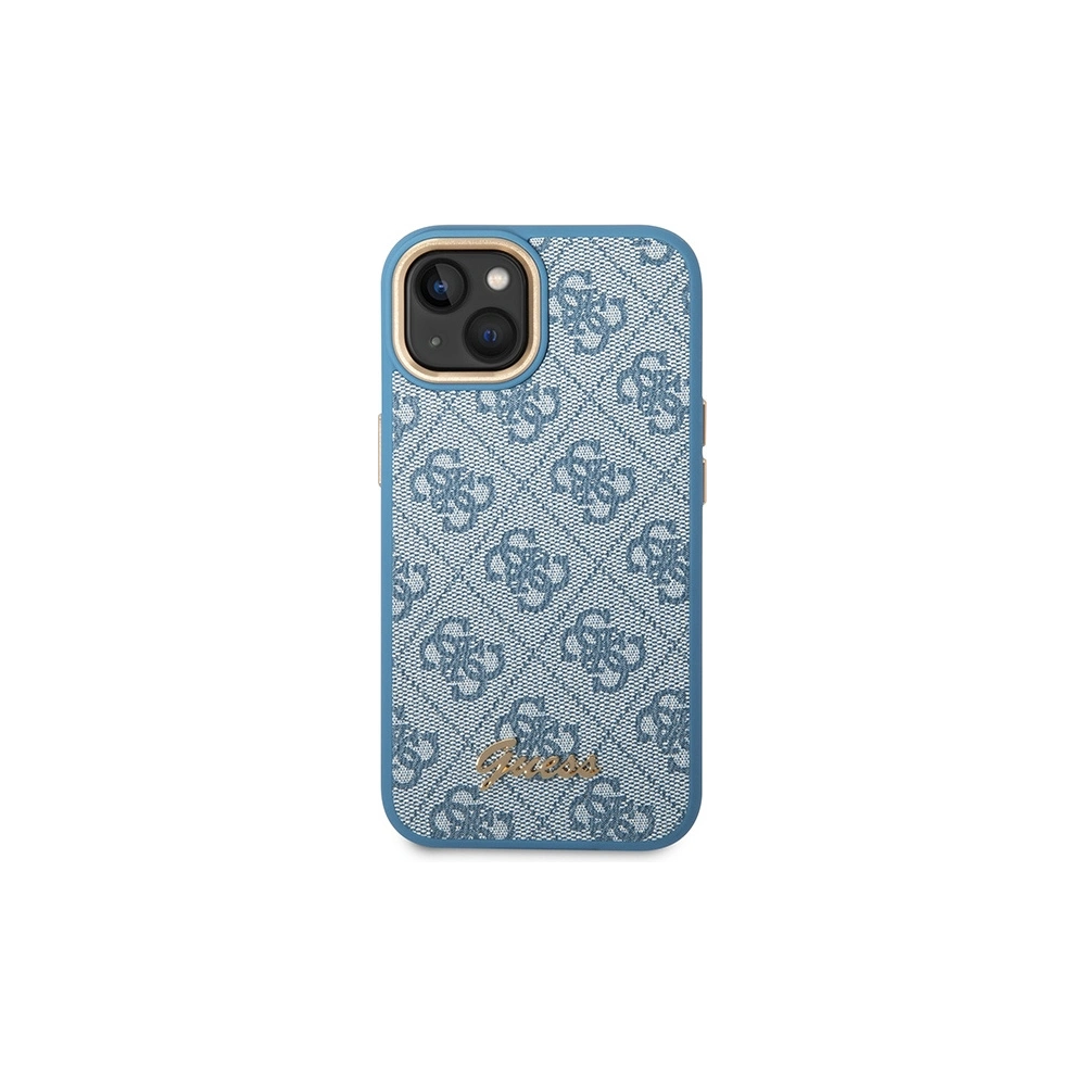 Hurtownia GSM - Etui Guess GUHCP14MHG4SHB Apple iPhone 14 Plus / 15 Plus niebieski/blue hard case 4G Vintage Gold Logo - GUE1986 - {ean13} - Hurt
