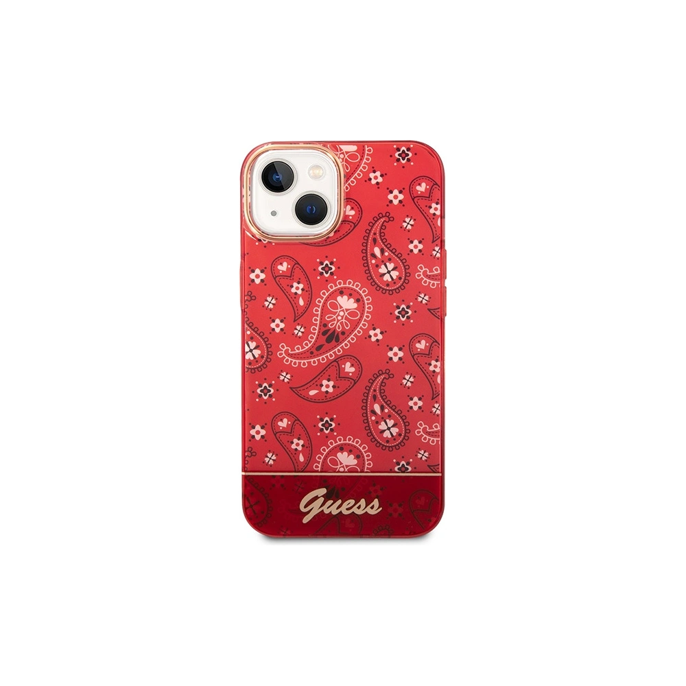 Hurtownia GSM - Case Guess GUHCP14MHGBNHR Apple iPhone 14 Plus / 15 Plus rot/hardcase Bandana Paisley - GUE1987 - {ean13} - Hurt