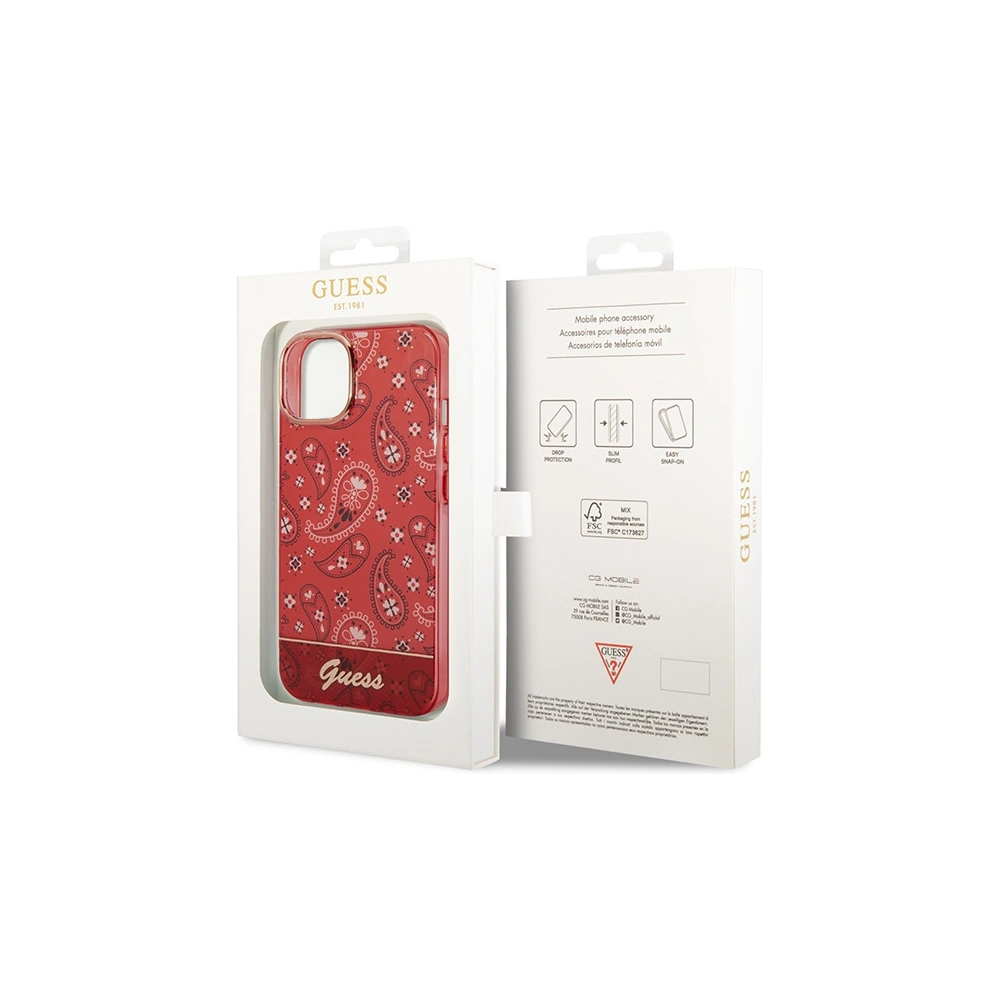 Hurtownia GSM - Etui Guess GUHCP14MHGBNHR Apple iPhone 14 Plus / 15 Plus piros/red hardcase Bandana Paisley - GUE1987 - {ean13} - Hurt
