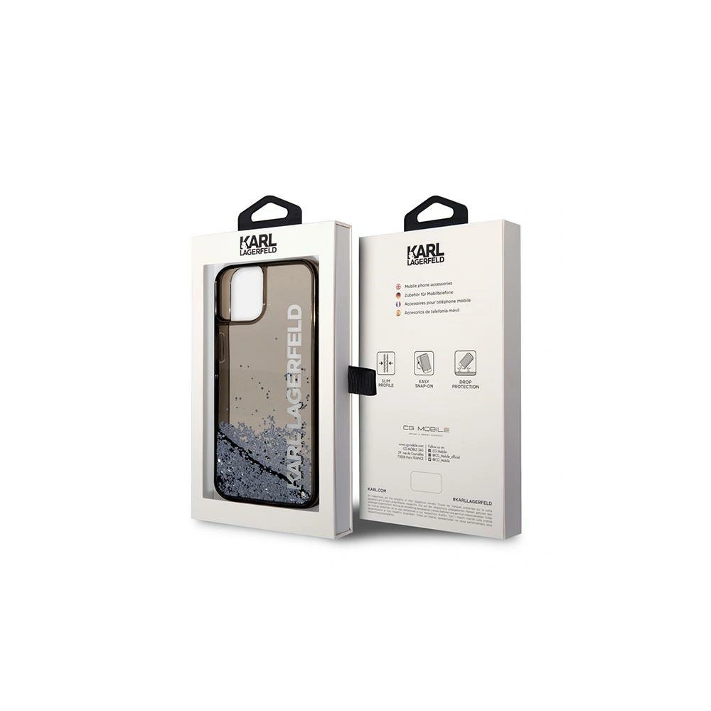 Hurtownia GSM - Case Karl Lagerfeld KLHCP14SLCKVK Apple iPhone 14 schwarz/black hardcase Liquid Glitter Elong - KLD1051 - {ean13} - Hurt