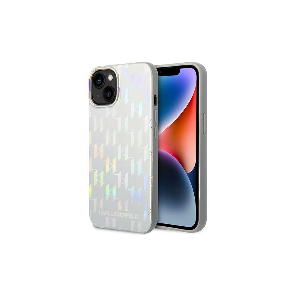 Hurtownia GSM - Case Karl Lagerfeld KLHCP14SLGMMSV3 für Apple iPhone 14 Hardcase silber/silver Monogram Iridescent - KLD1052 - {ean13} - Hurt