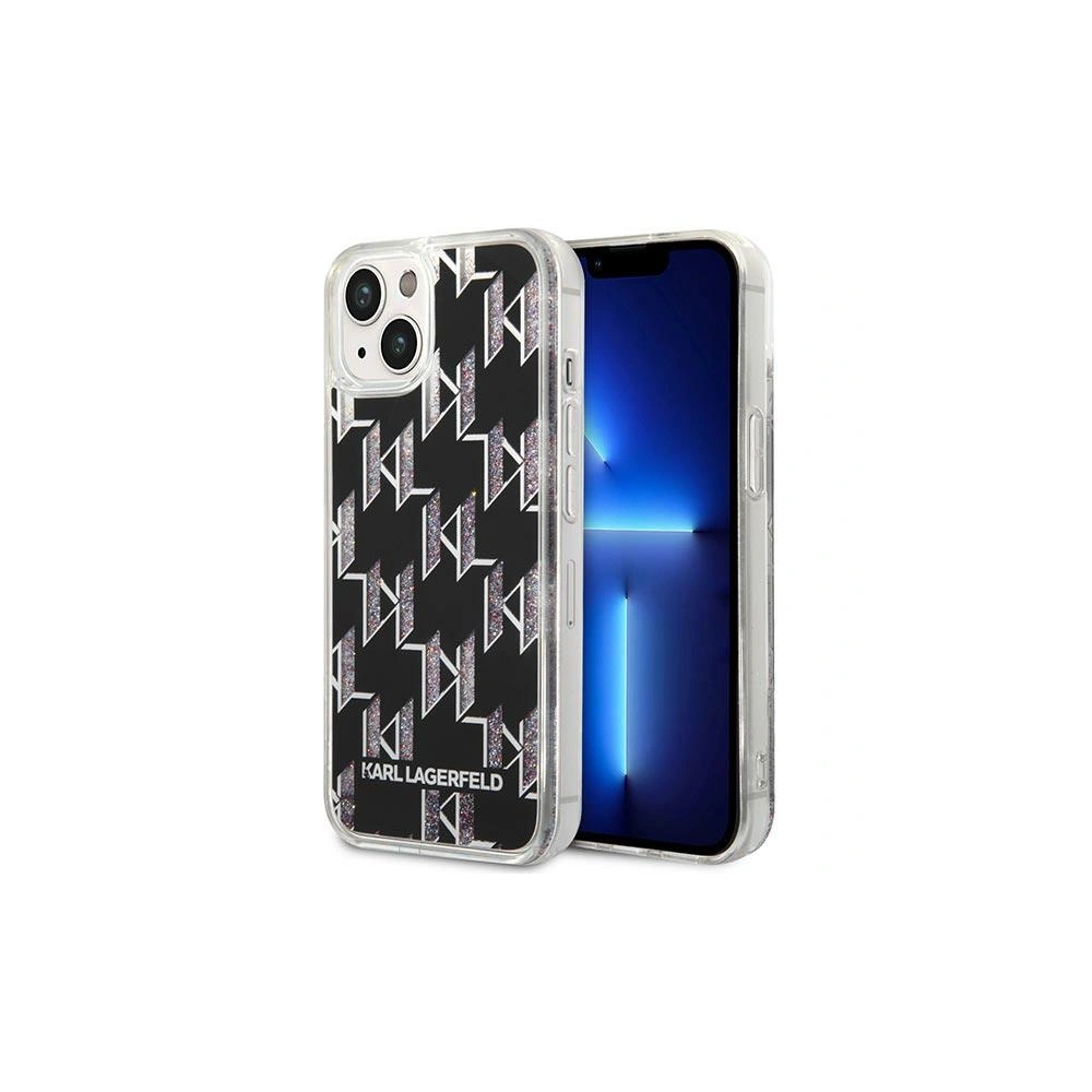 Hurtownia GSM - Case Karl Lagerfeld KLHCP14SLMNMK Apple iPhone 14 Hardcase schwarz/black Liquid Glitter Monogram - KLD1053 - {ean13} - Hurt