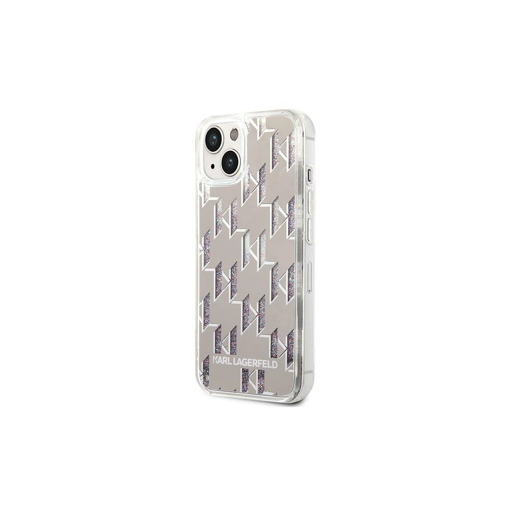Hurtownia GSM - Etui Karl Lagerfeld KLHCP14SLMNMS Apple iPhone 14 hardcase argintiu/silver Liquid Glitter Monogram - KLD1054 - {ean13} - Hurt