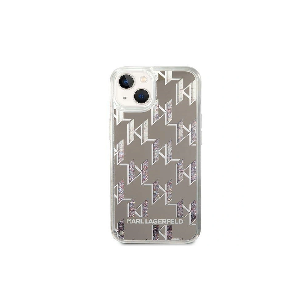 Hurtownia GSM - Etui Karl Lagerfeld KLHCP14SLMNMS Apple iPhone 14 hardcase srebrny/silver Liquid Glitter Monogram - KLD1054 - {ean13} - Hurt