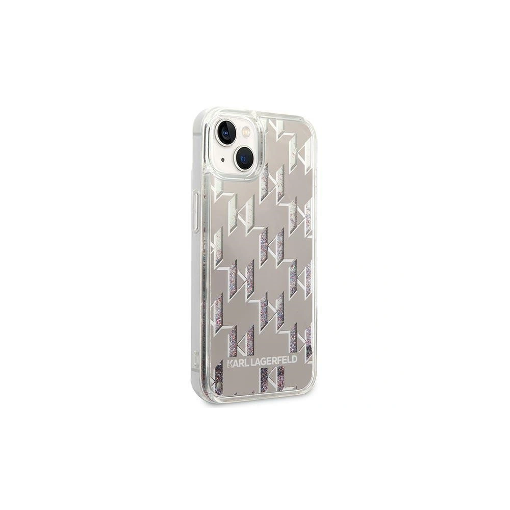 Hurtownia GSM - Etui Karl Lagerfeld KLHCP14SLMNMS Apple iPhone 14 hardcase argintiu/silver Liquid Glitter Monogram - KLD1054 - {ean13} - Hurt