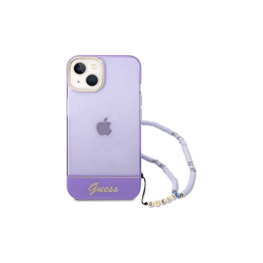 Hurtownia GSM - Etui Guess GUHCP14MHGCOHU Apple iPhone 14 Plus / 15 Plus violet/purple hardcase Translucent Pearl Strap - GUE1990 - {ean13} - Hurt