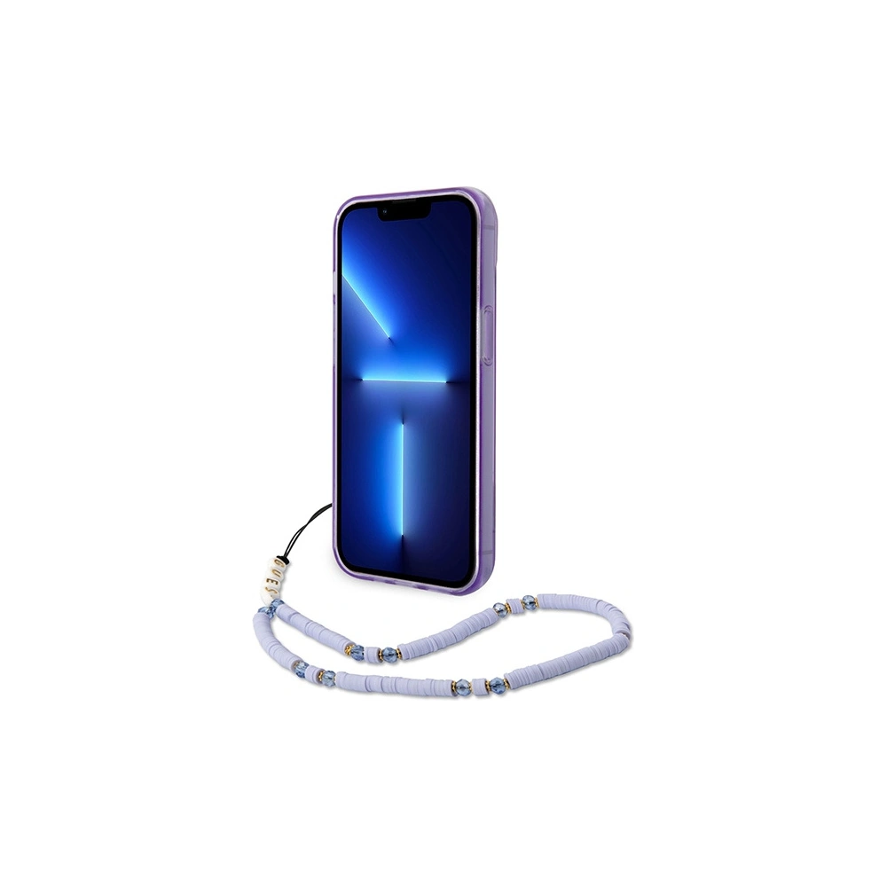 Hurtownia GSM - Etui Guess GUHCP14MHGCOHU Apple iPhone 14 Plus / 15 Plus violet/purple hardcase Translucent Pearl Strap - GUE1990 - {ean13} - Hurt