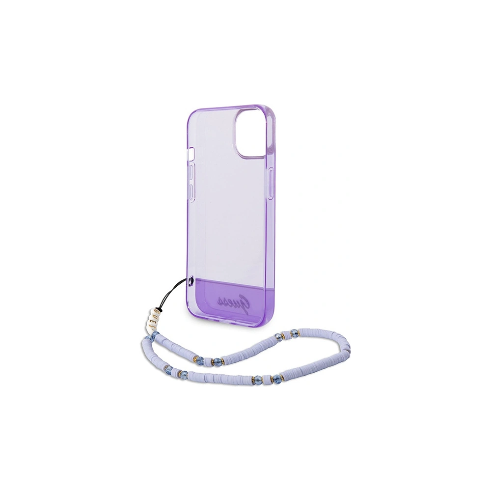 Hurtownia GSM - Etui Guess GUHCP14MHGCOHU Apple iPhone 14 Plus / 15 Plus violet/purple hardcase Translucent Pearl Strap - GUE1990 - {ean13} - Hurt