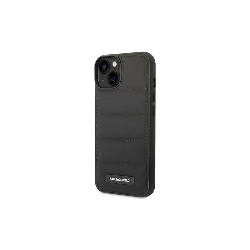 Wholesale Karl Lagerfeld KLHCP14SPSQAK Apple iPhone 14 hardcase black Puffy Elongated Logo - KLD1056 - {ean13} - Hurt
