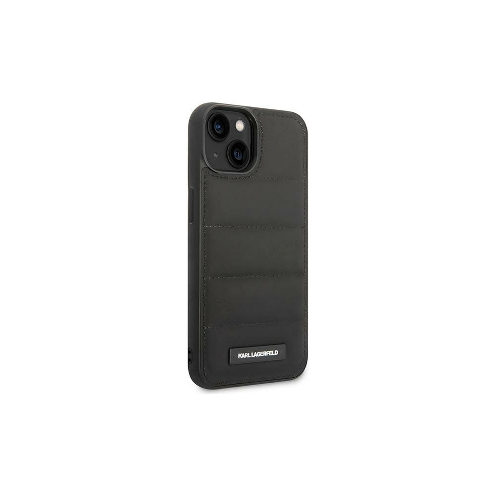 Wholesale Karl Lagerfeld KLHCP14SPSQAK Apple iPhone 14 hardcase black Puffy Elongated Logo - KLD1056 - {ean13} - Hurt
