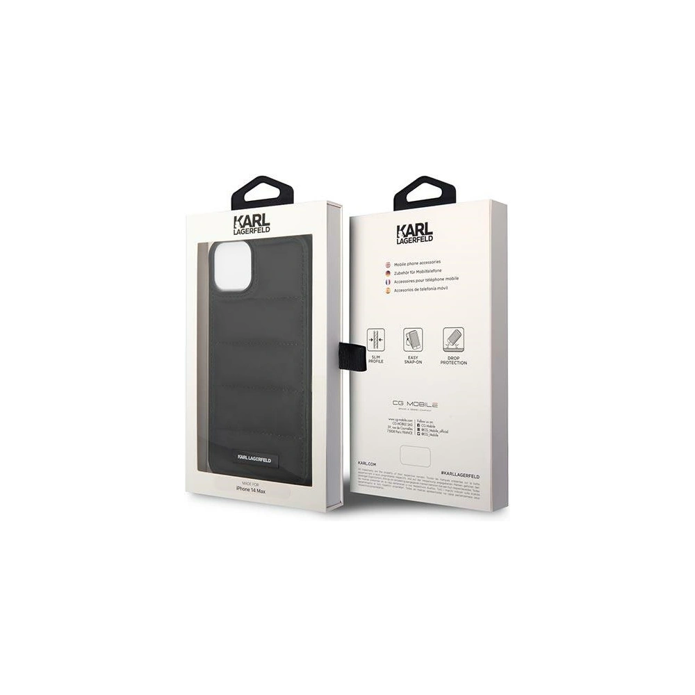 Hurtownia GSM - Case Karl Lagerfeld KLHCP14SPSQAK Apple iPhone 14 Hartschale schwarz/black Puffy Elongated Logo - KLD1056 - {ean13} - Hurt