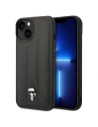 Etui Karl Lagerfeld KLHCP14SPSQPK Apple iPhone 14 hardcase černý/black Puffy Ikonik Pin