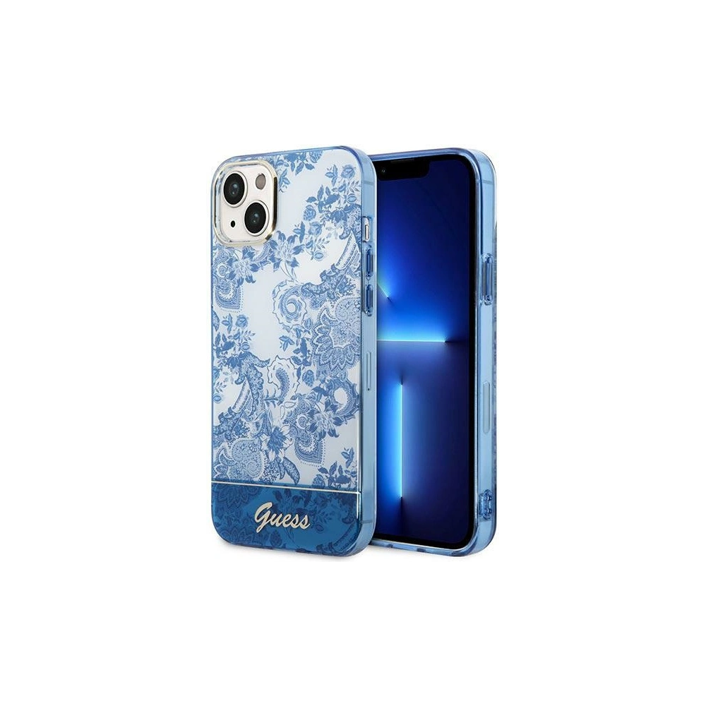 Hurtownia GSM - Etui Guess GUHCP14MHGPLHB Apple iPhone 14 Plus / 15 Plus kék/hardcase Porcelain Collection - GUE1997 - {ean13} - Hurt