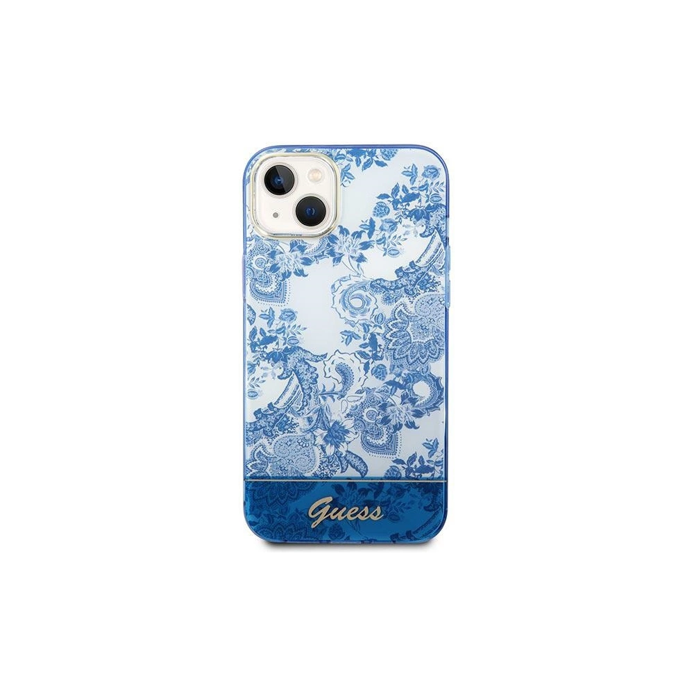 Hurtownia GSM - Etui Guess GUHCP14MHGPLHB Apple iPhone 14 Plus / 15 Plus albastru/blue hardcase Colecția Porcelain - GUE1997 - {ean13} - Hurt
