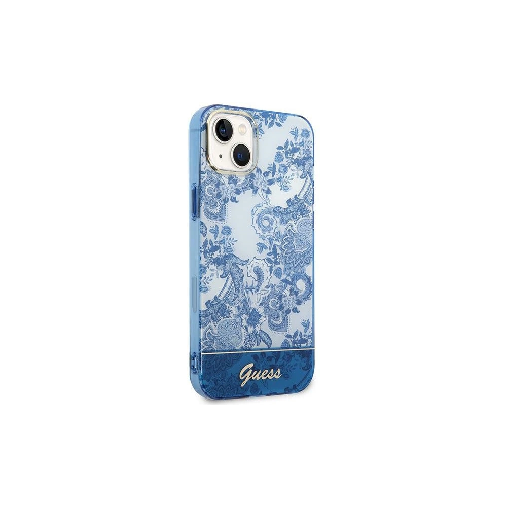 Hurtownia GSM - Etui Guess GUHCP14MHGPLHB Apple iPhone 14 Plus / 15 Plus albastru/blue hardcase Colecția Porcelain - GUE1997 - {ean13} - Hurt