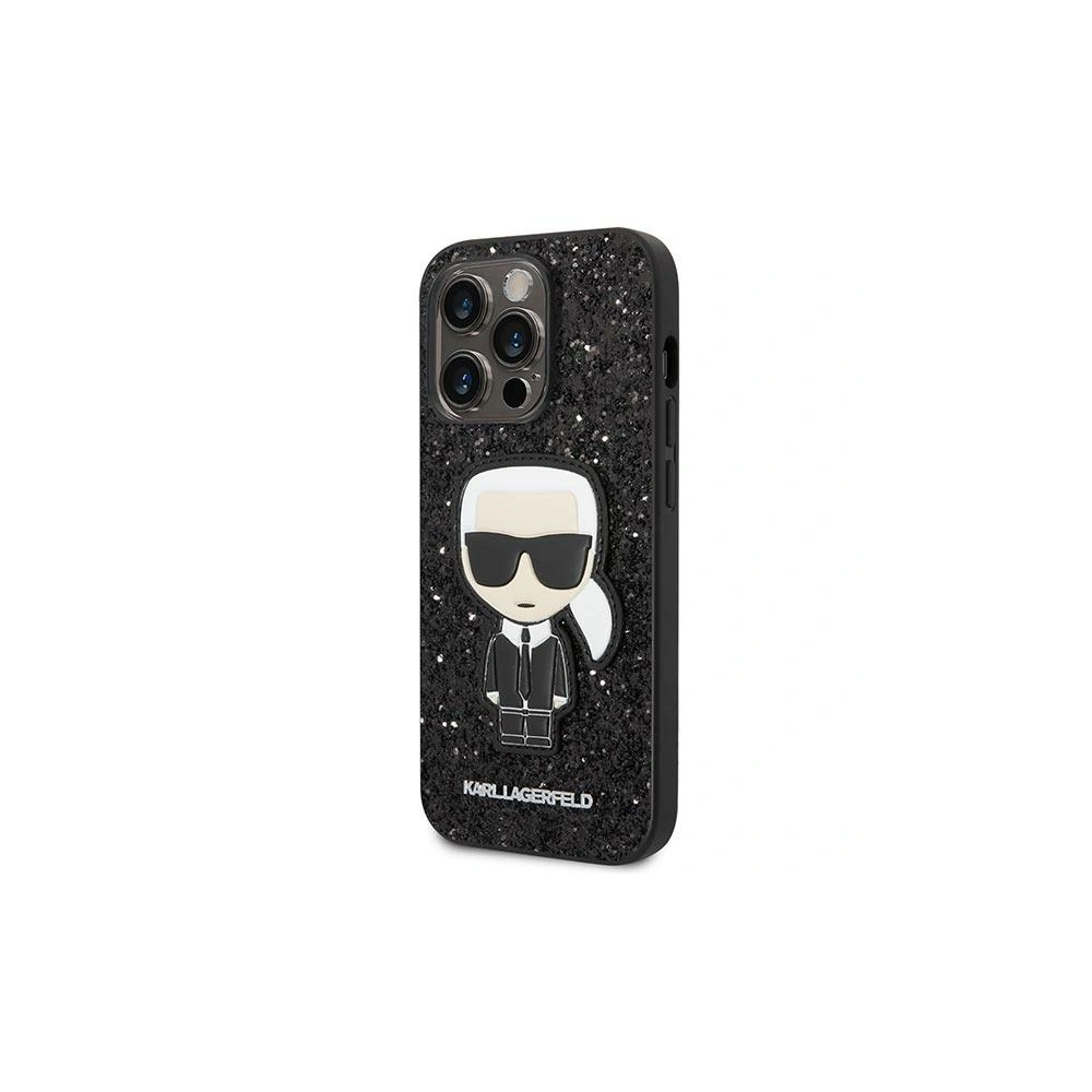 Hurtownia GSM - Case Karl Lagerfeld KLHCP14XGFKPK Apple iPhone 14 Pro Max Hardcase schwarz/black Glitter Flakes Ikonik - KLD1064 - {ean13} - Hurt
