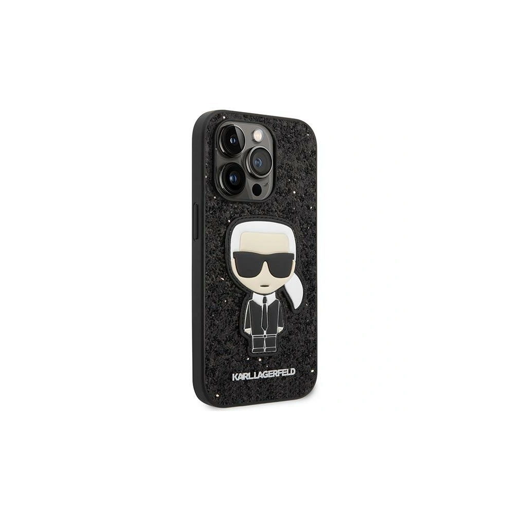 Hurtownia GSM - Case Karl Lagerfeld KLHCP14XGFKPK Apple iPhone 14 Pro Max Hardcase schwarz/black Glitter Flakes Ikonik - KLD1064 - {ean13} - Hurt