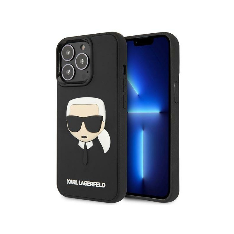 Hurtownia Karl Lagerfeld - 3666339086473 - KLD1065 - Etui Karl Lagerfeld KLHCP14XKH3DBK Apple iPhone 14 Pro Max czarny/black hardcase 3D Rubber Karl`s Head - B2B homescreen