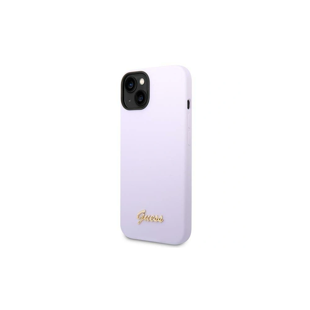 Hurtownia GSM - Etui Guess GUHCP14MSLSMU Apple iPhone 14 Plus / 15 Plus fialové/purple tvrdé pouzdro silikonové Vintage Gold Logo - GUE2002 - {ean13} - Hurt