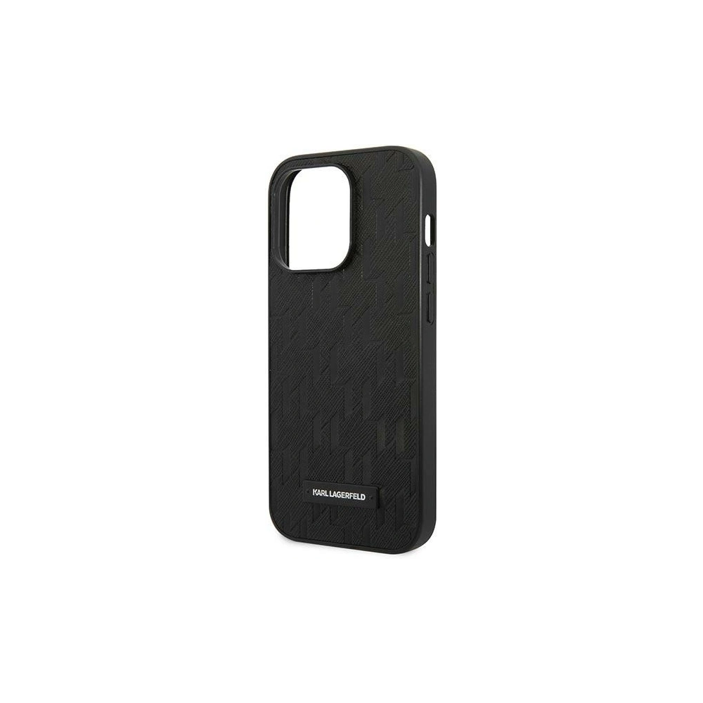 Hurtownia GSM - Case Karl Lagerfeld KLHCP14XSAKLHPK Apple iPhone 14 Pro Max Hardcase schwarz/black Saffiano Mono Metall-Logo - KLD1071 - {ean13} - Hurt