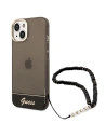 Etui Guess GUHCP14SHGCOHK Apple iPhone 14 czarny/black hardcase Translucent Pearl Strap