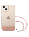 Hurtownia GSM - Etui Guess GUHCP14SHGCOHP Apple iPhone 14 różowy/pink hardcase Translucent Pearl Strap - GUE2011 - {ean13} - Hurt