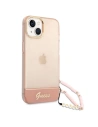 Hurtownia GSM - Etui Guess GUHCP14SHGCOHP Apple iPhone 14 różowy/pink hardcase Translucent Pearl Strap - GUE2011 - {ean13} - Hurt