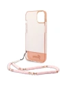 Hurtownia GSM - Etui Guess GUHCP14SHGCOHP Apple iPhone 14 różowy/pink hardcase Translucent Pearl Strap - GUE2011 - {ean13} - Hurt