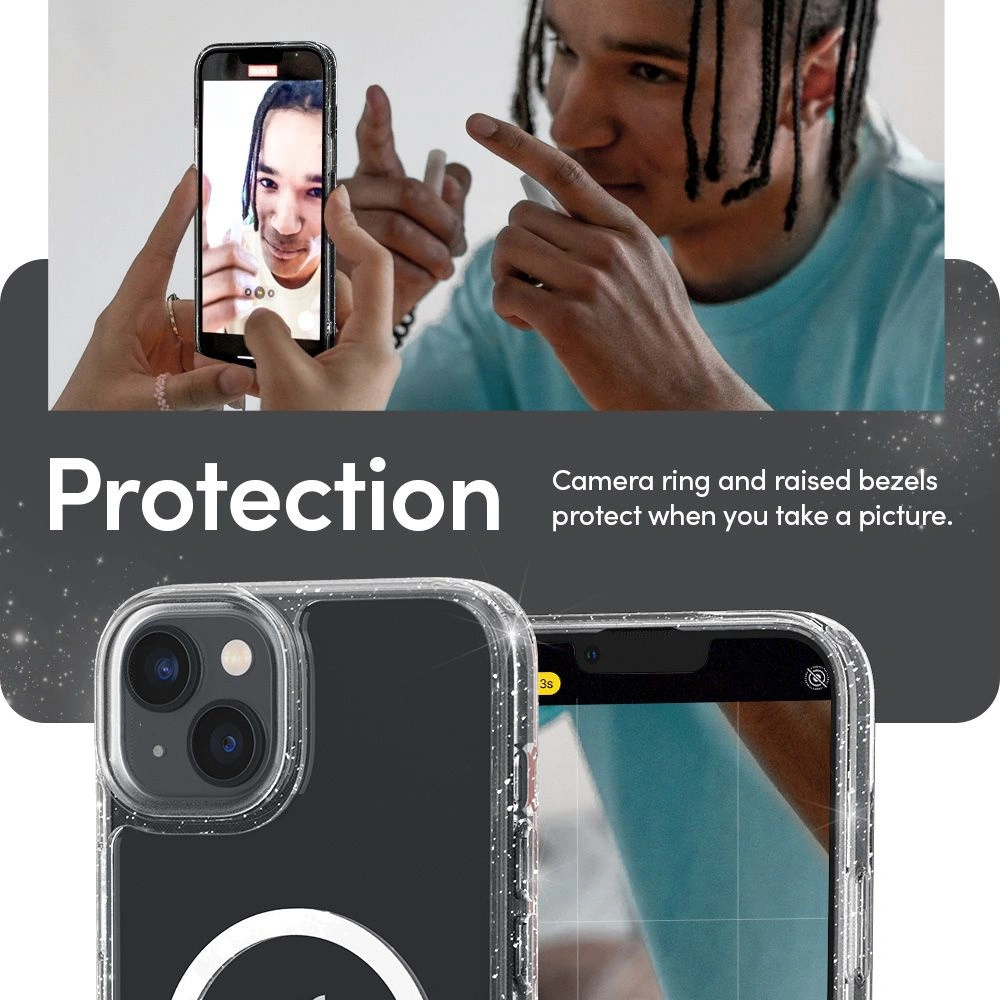 Hurtownia GSM - Case Spigen Cyrill Shine Mag MagSafe Apple iPhone 14 Glitter Clear - SPN2503 - {ean13} - Hurt