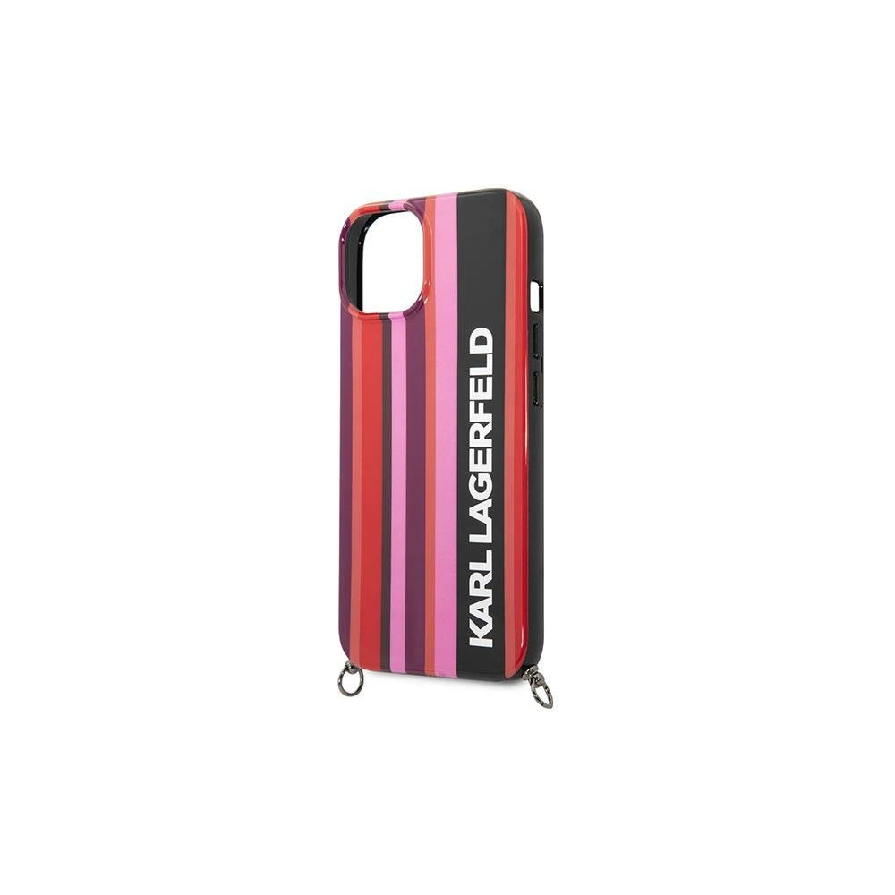 Hurtownia GSM - Case Karl Lagerfeld KLHCP14SSTSTP Apple iPhone 14 Hardcase rosa/pink Color Stripes Strap - KLD1058 - {ean13} - Hurt