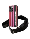 Etui Karl Lagerfeld KLHCP14LSTSTP Apple iPhone 14 Pro hardcase růžový/pink Color Stripes Strap