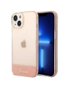 Case Guess GUHCP14SHGCOP Apple iPhone 14 rosa/pink Hartschale Translucent