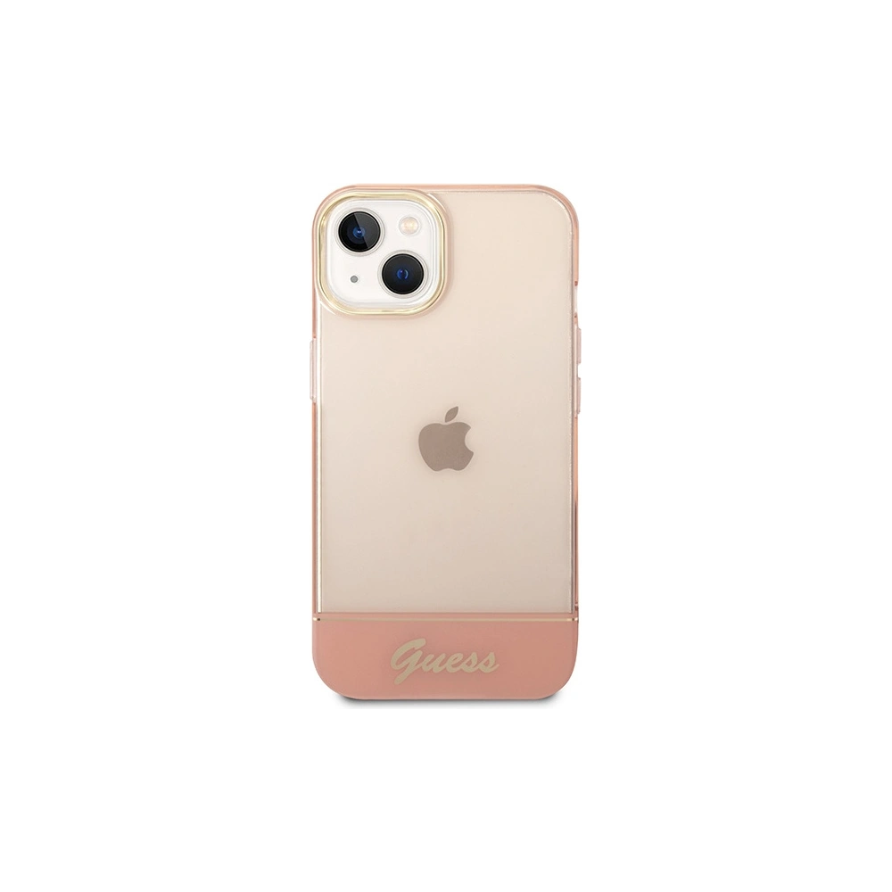 Hurtownia GSM - Case Guess GUHCP14SHGCOP Apple iPhone 14 rosa/pink Hartschale Translucent - GUE2014 - {ean13} - Hurt