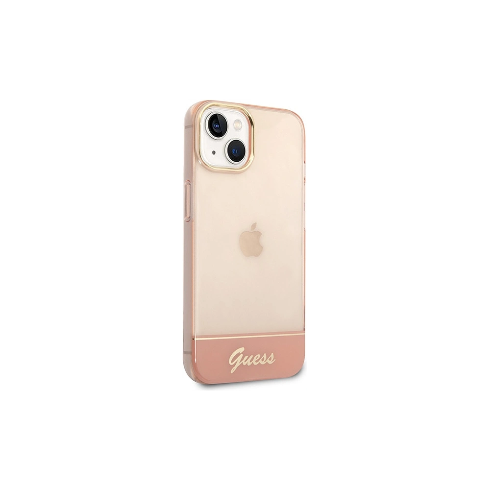 Hurtownia GSM - Case Guess GUHCP14SHGCOP Apple iPhone 14 rosa/pink Hartschale Translucent - GUE2014 - {ean13} - Hurt