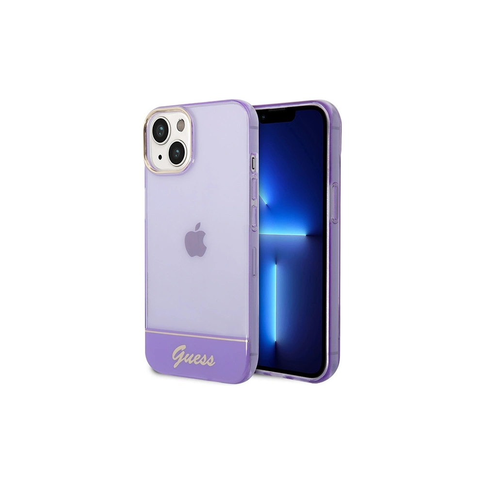 Hurtownia GSM - Etui Guess GUHCP14SHGCOU Apple iPhone 14 fialové/purple hardcase Translucent - GUE2015 - {ean13} - Hurt
