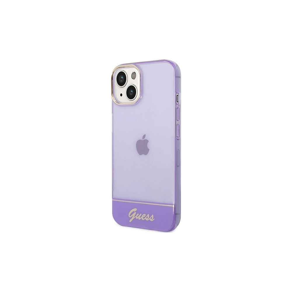 Hurtownia GSM - Etui Guess GUHCP14SHGCOU Apple iPhone 14 violet/hardcase translucid - GUE2015 - {ean13} - Hurt