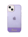 Wholesale Guess GUHCP14SHGCOU Apple iPhone 14 purple hardcase Translucent - GUE2015 - {ean13} - Hurt