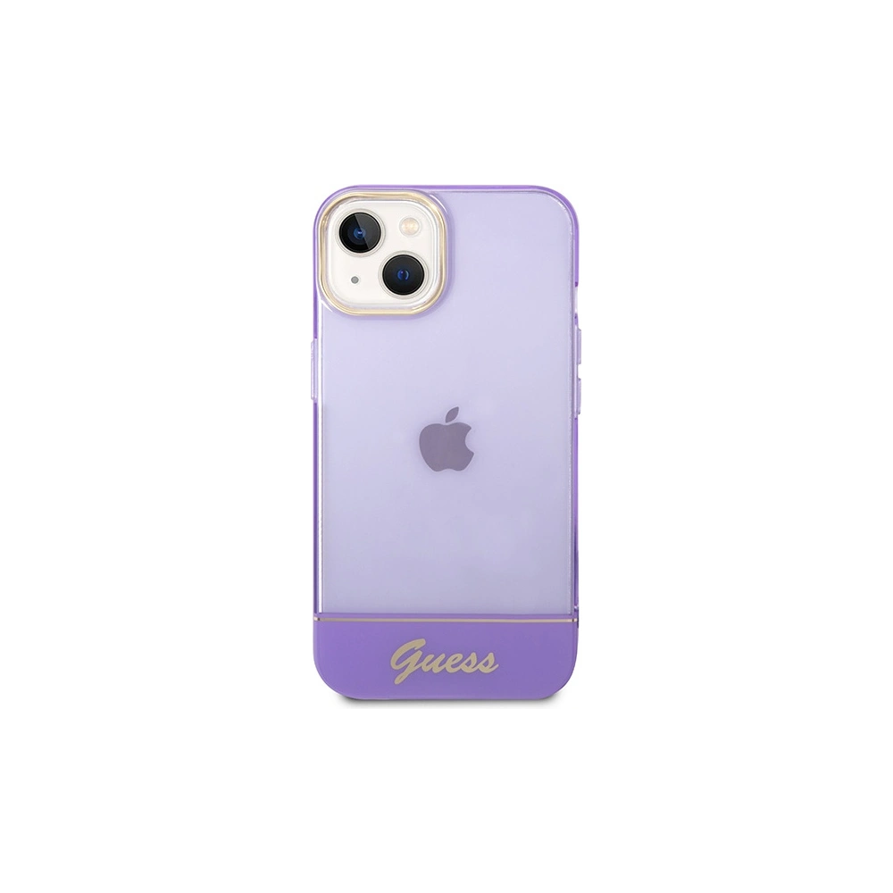 Hurtownia GSM - Case Guess GUHCP14SHGCOU Apple iPhone 14 lila/purple Hardcase Translucent - GUE2015 - {ean13} - Hurt