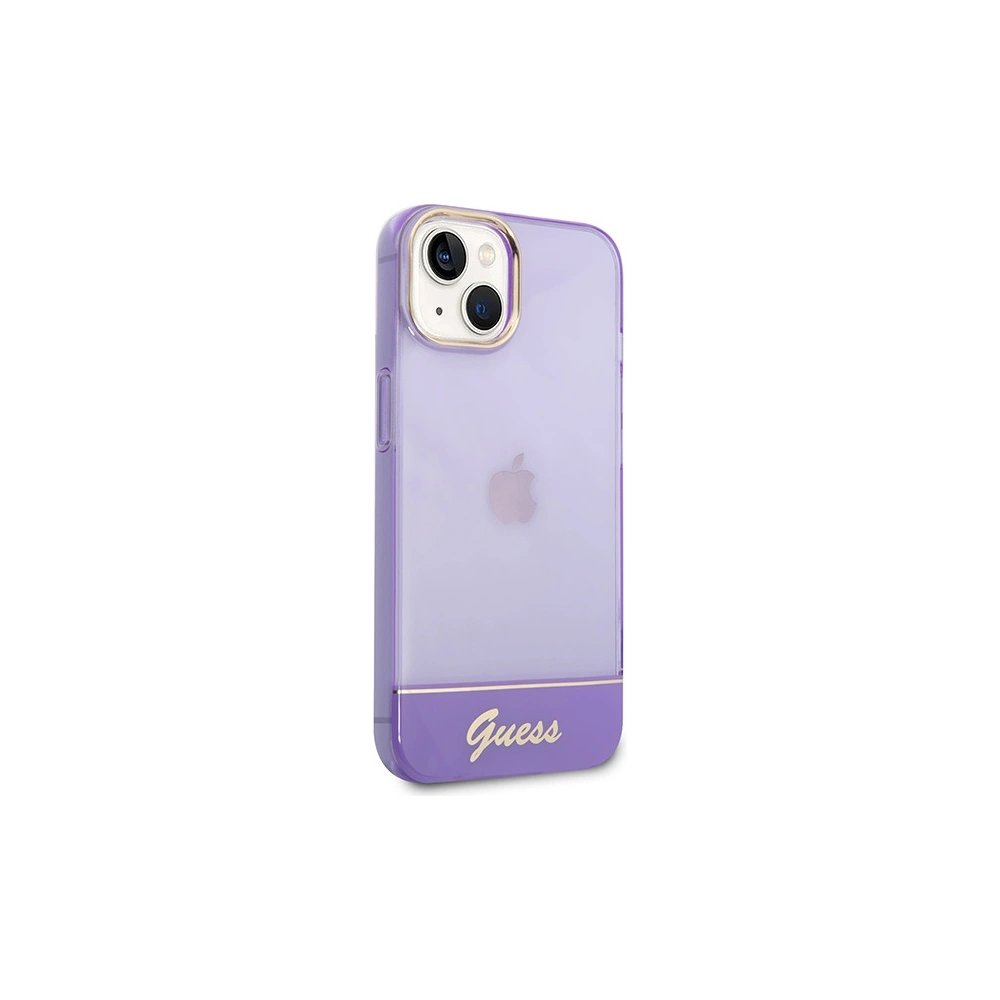 Hurtownia GSM - Case Guess GUHCP14SHGCOU Apple iPhone 14 lila/purple Hardcase Translucent - GUE2015 - {ean13} - Hurt
