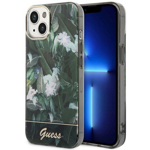 Guess Distributor - 3666339064402 - GUE2016 - Guess GUHCP14SHGJGHA Apple iPhone 14 green hardcase Jungle Collection - B2B homescreen