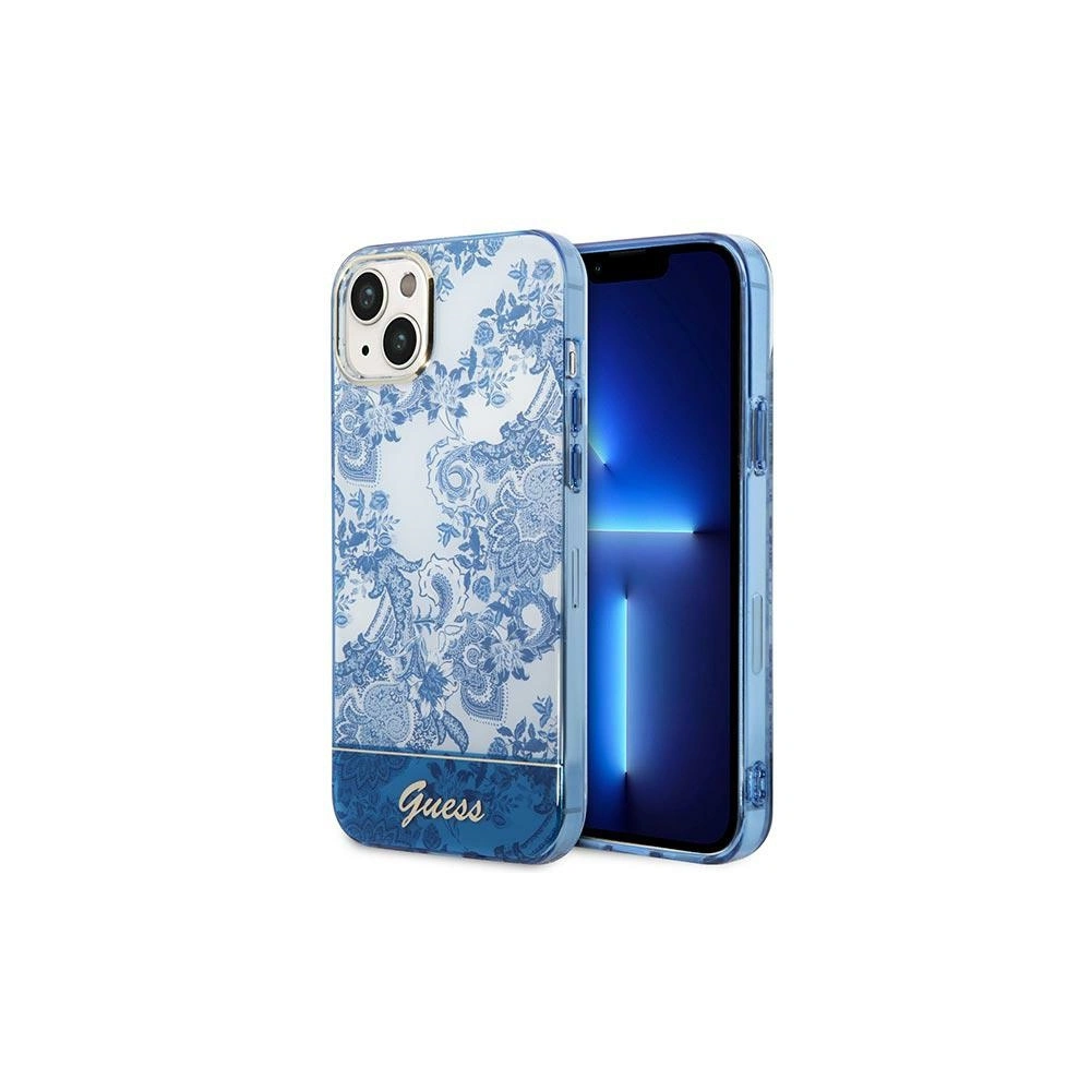 Hurtownia GSM - Etui Guess GUHCP14SHGPLHB Apple iPhone 14 kék/hardcase Porcelain Collection - GUE2017 - {ean13} - Hurt
