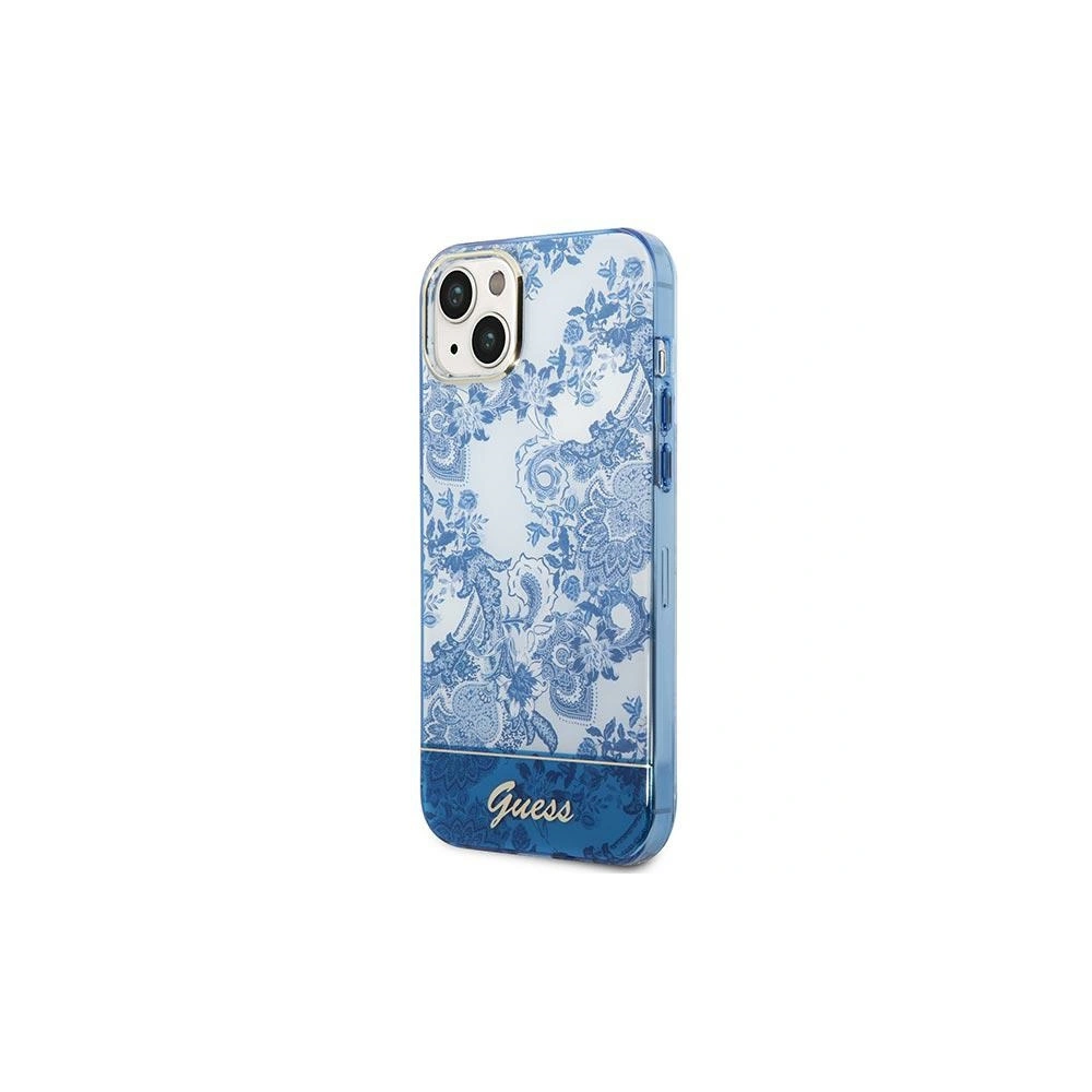 Hurtownia GSM - Case Guess GUHCP14SHGPLHB Apple iPhone 14 blau/hardcase Porcelain Collection - GUE2017 - {ean13} - Hurt