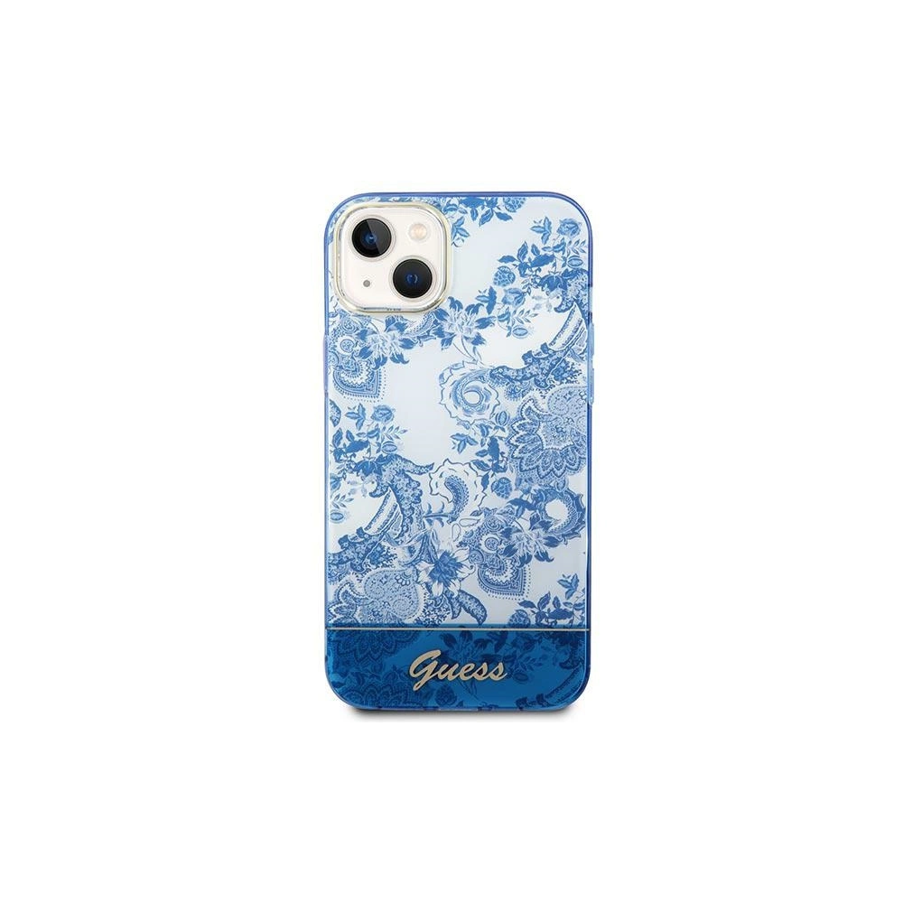 Hurtownia GSM - Case Guess GUHCP14SHGPLHB Apple iPhone 14 blau/hardcase Porcelain Collection - GUE2017 - {ean13} - Hurt