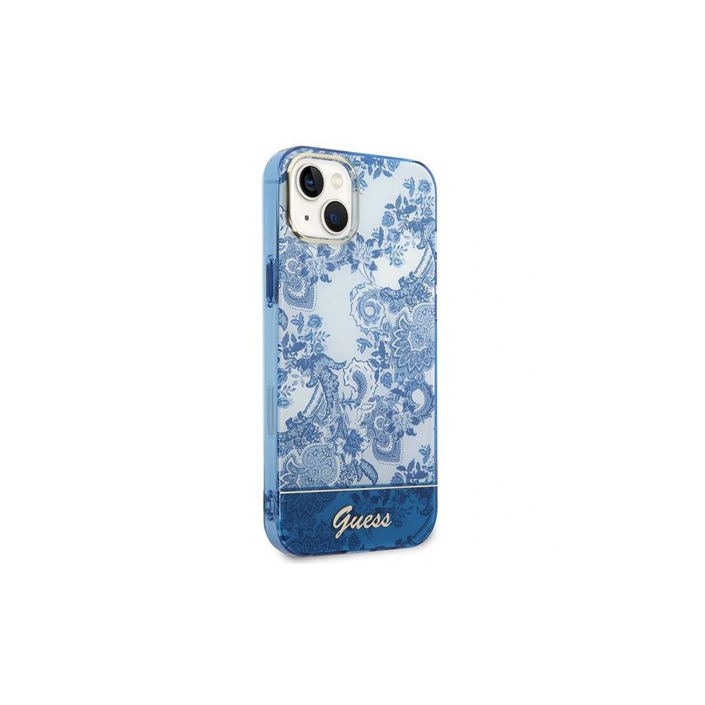 Hurtownia GSM - Case Guess GUHCP14SHGPLHB Apple iPhone 14 blau/hardcase Porcelain Collection - GUE2017 - {ean13} - Hurt