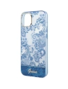 Wholesale Guess GUHCP14SHGPLHB Apple iPhone 14 blue hardcase Porcelain Collection - GUE2017 - {ean13} - Hurt