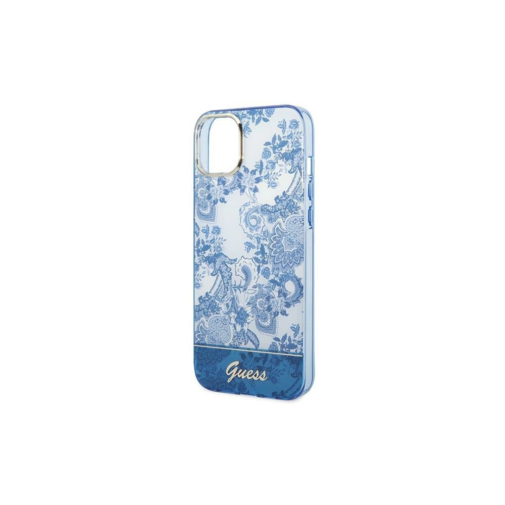 Hurtownia GSM - Case Guess GUHCP14SHGPLHB Apple iPhone 14 blau/hardcase Porcelain Collection - GUE2017 - {ean13} - Hurt