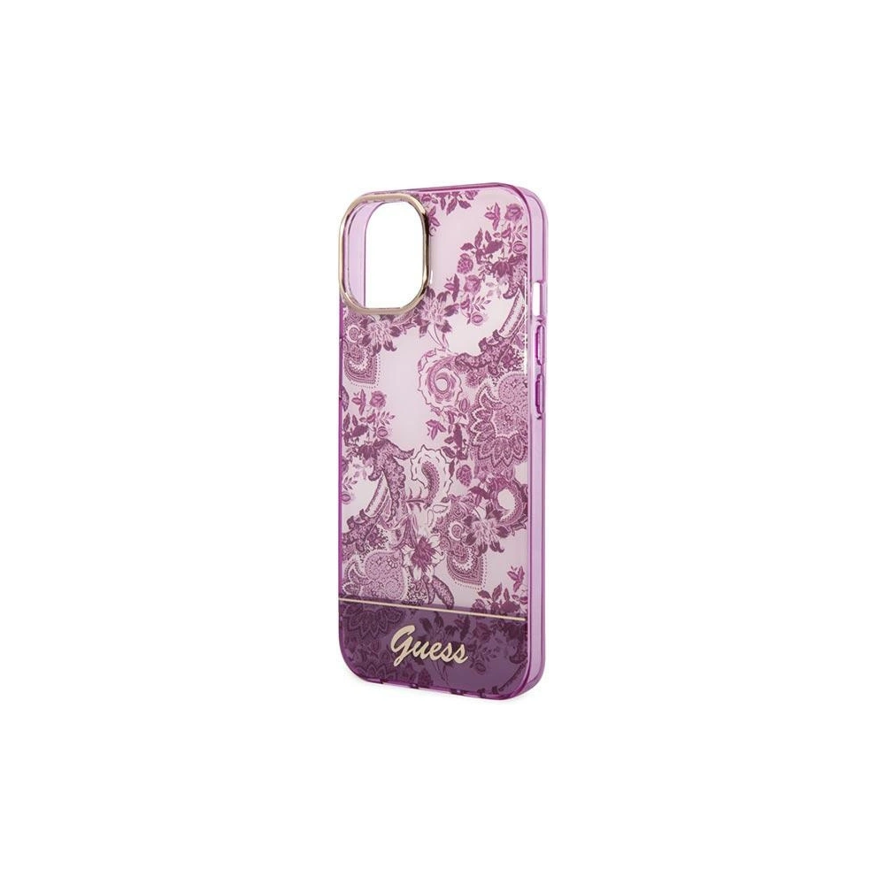 Hurtownia GSM - Etui Guess GUHCP14SHGPLHF Apple iPhone 14 fucsia hardcase Colecția Porcelain - GUE2018 - {ean13} - Hurt