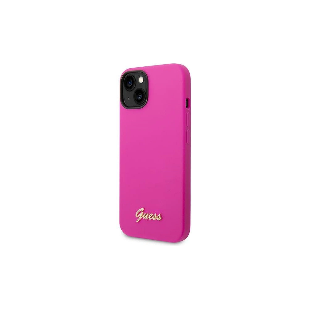 Hurtownia GSM - Etui Guess GUHCP14SSLSMF Apple iPhone 14 fucsia/hard case din silicon Vintage Gold Logo - GUE2020 - {ean13} - Hurt