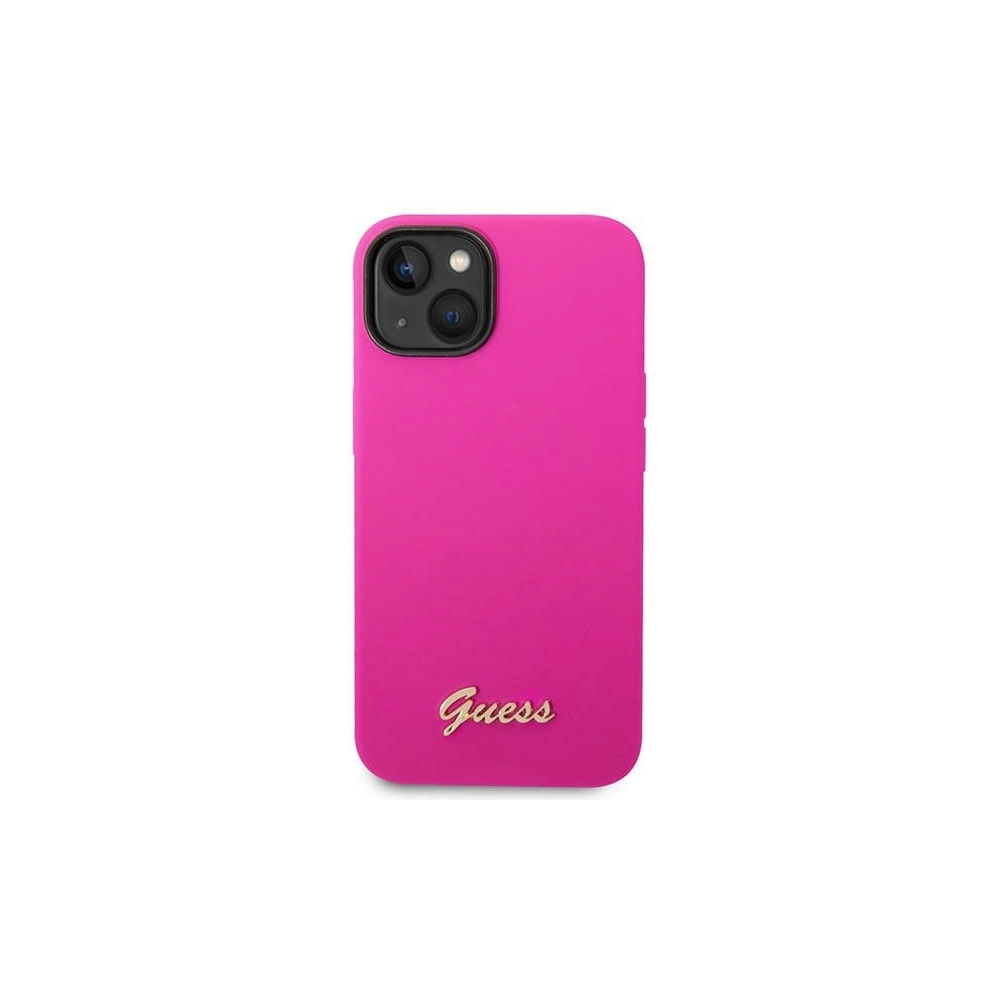 Hurtownia GSM - Etui Guess GUHCP14SSLSMF Apple iPhone 14 fucsia/hard case din silicon Vintage Gold Logo - GUE2020 - {ean13} - Hurt